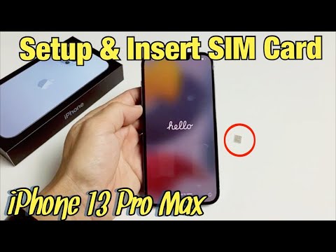 iPhone 13 Pro Max: How to Setup & Insert SIM Card