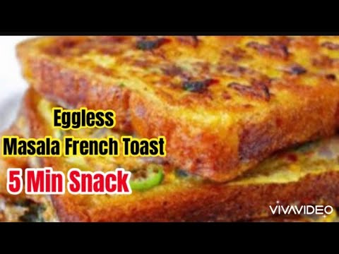 5 Min Snack Recipe | Masala French Toast | Eggless