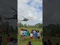 Melihat Dekat Heli TNI Mendarat