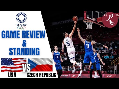 USA VS CZECH REPUBLIC MEN OLYMPIC BASKETBALL GAME REASULT AND STANDING | OLYMPIC 2020 TOKYO