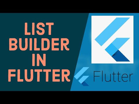 Flutter Tutorial for Beginners 28 List Builder in Flutter