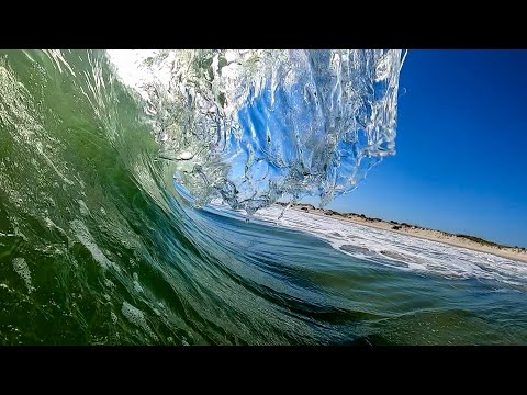 Shore pound and barrels / Hayden Holy Grail / Florida Gopro Pov