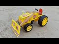 How To Make Jcb Tractor At Home From Matchbox Diy Tractor Backhoe Mini Tractor Toy