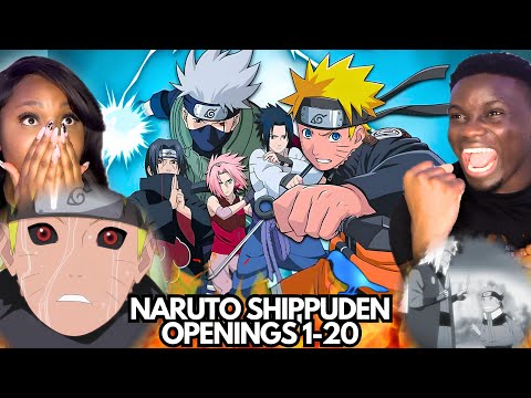 BEST OPENINGS EVER?!!! NARUTO SHIPPUDEN OPENINGS 1-20 REACTION/REVIEW