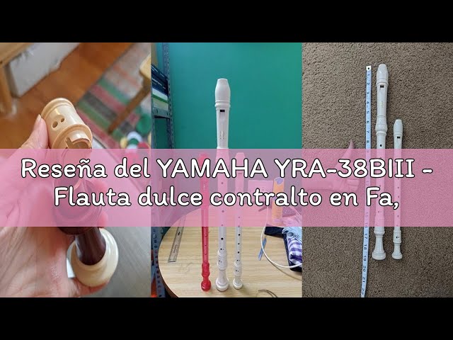 Vídeo relacionado con YAMAHA YRA-38BIII - Flauta dulce contralto en Fa, color marrón/beige