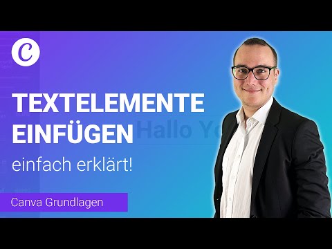 Inserting and editing text elements simply explained | Learn Canva ✅