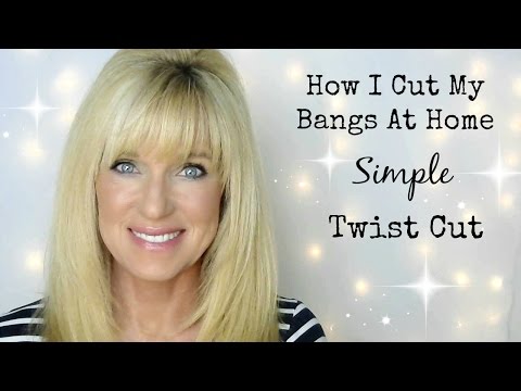 How I Cut My Bangs At Home! Simple Twist Cut!