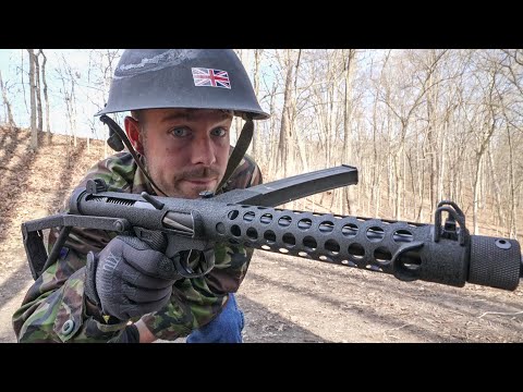 British Sterling SMG, The REAL Storm Trooper Rifle!!!