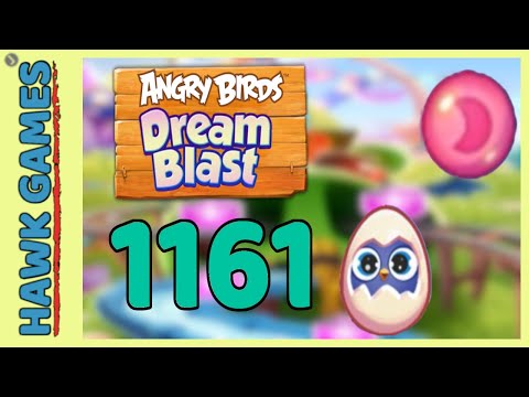 Angry Birds Dream Blast Level 1161 - Walkthrough, No Boosters