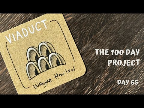 Day 65 of 100 Days of Tangling - Viaduct