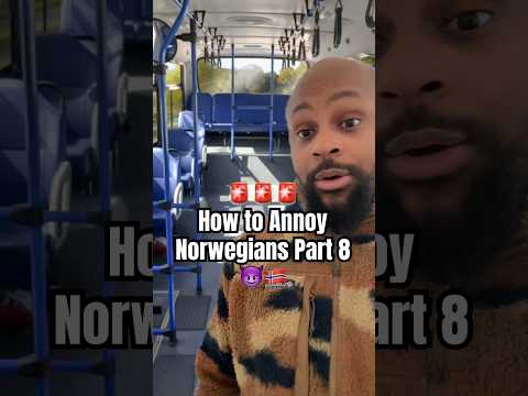 🇳🇴 How to Trigger Norwegians Part 8 “Riding the Bus” #norway #norwegian