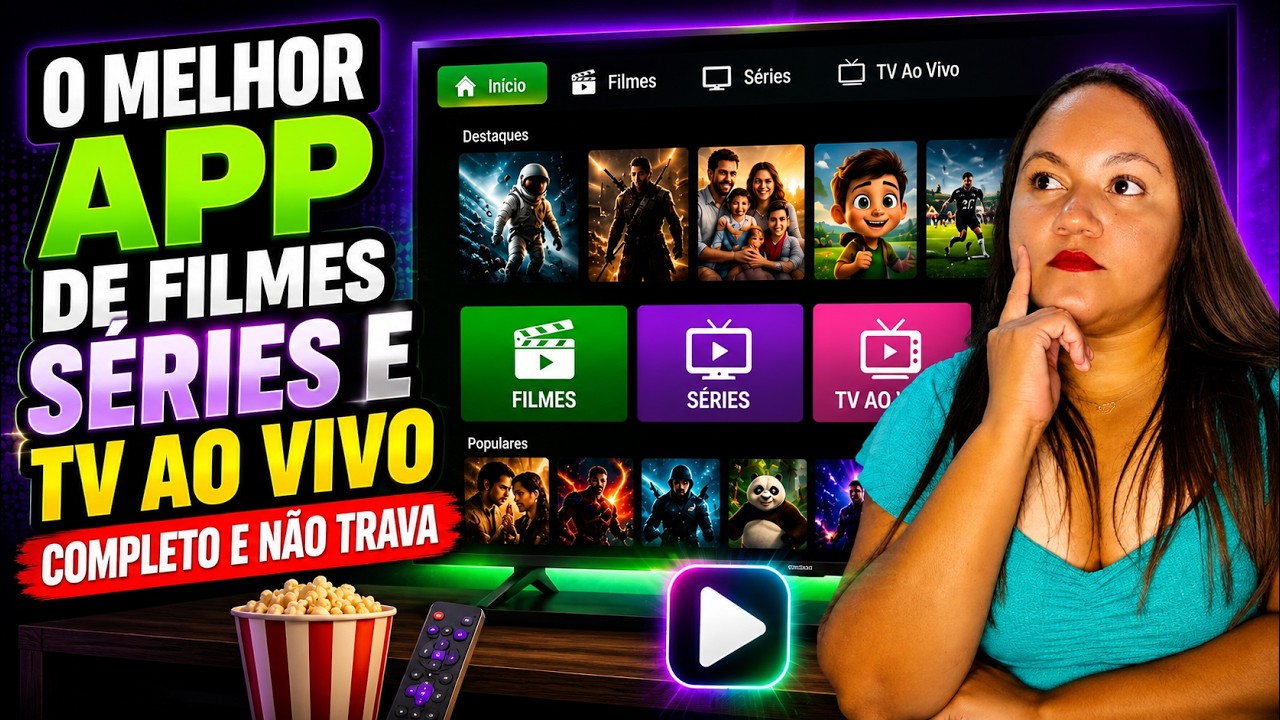 MELHOR APP PARA FILMES, SÉRIES E TV AO VIVO!📺 Descubra o Aplicativo Que Está Fazendo Sucesso em 2026