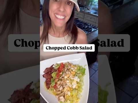 Chopped Cobb Salad: Featured Recipr from Free Spring Reset Guide #cobbsalad