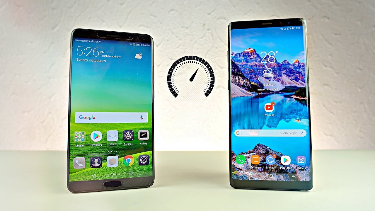 Huawei Mate 10 vs Samsung Galaxy Note 8 - Speed Test! (4K)
