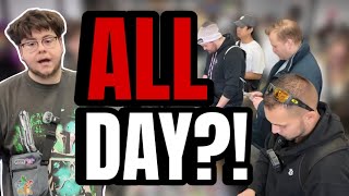 THEY FORMED LINES for My Binders at Pokécon MA | Pokemon Vendor POV