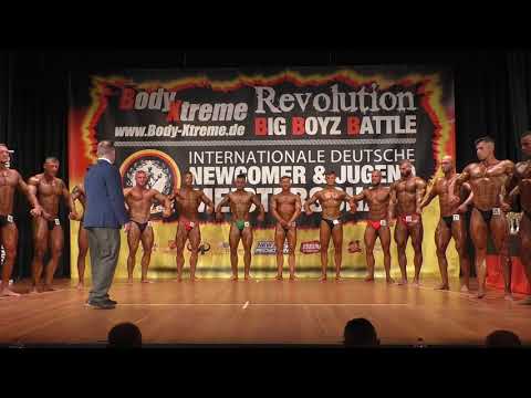 Junioren Bodybuilding II über 75kg VORWAHL @ Int. Deutsche Jugend & Newcomer Meisterschaft 2019