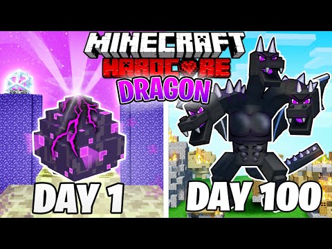I Survived 100 DAYS as an ENDER DRAGON in HARDCORE Minecraft!