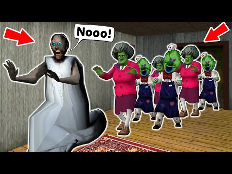 Granny vs Scary Teacher 3D zombie, Ice Scream zombie vs zombie day - funny horror animation (p.259)