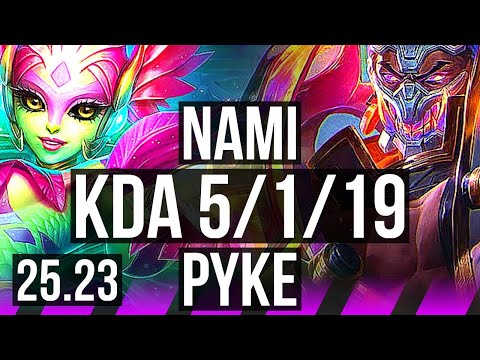 NAMI & Sivir vs PYKE & Samira (SUP) | 5/1/19 | EUW Master | 25.23