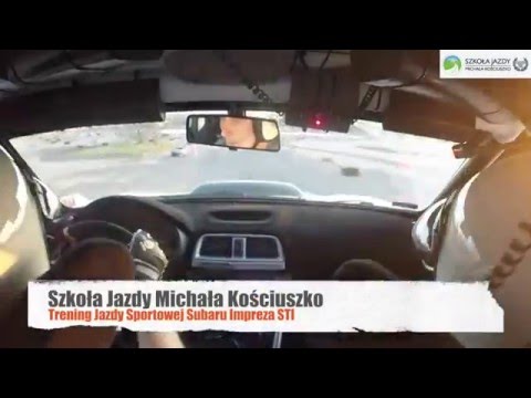 Szkoła Jazdy Michała Kościuszko Subaru STI trening rajdowy.