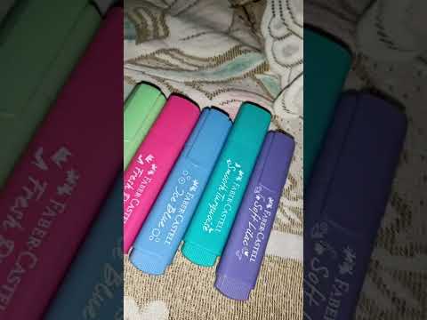 Faber Castell Cute Pastel Highlighters 🥹🤌🏻💕 Aesthetic Textliners #shorts #viral #trending