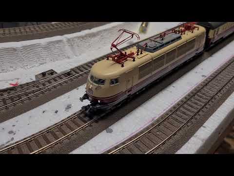 Modellbahn - Trix E103 Insider auf Testfahrt