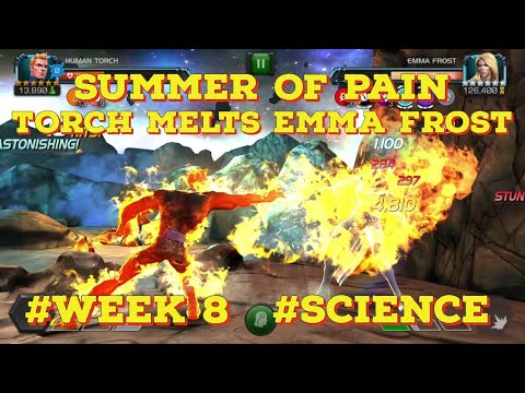SUMMER OF PAIN WEEK 8 HUMAN TORCH SOLO EMMA FROST | MARVEL CONTEST OF CHAMPIONS |