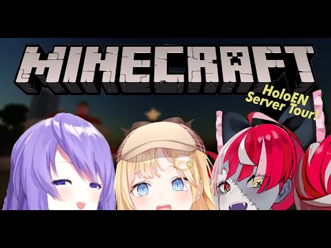 【MINECRAFT】EN Server Tour w/ MOONA and OLLIE!!! #MoOlieAme