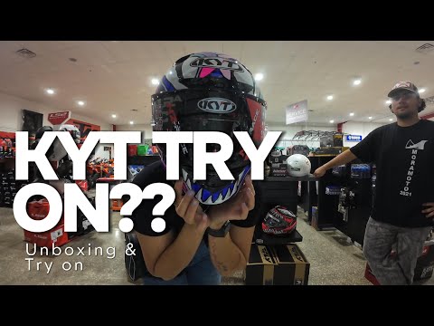Come with me to try on KYT helmets + unboxing