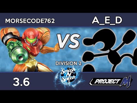 Morsecode762 (Samus) vs A_E_D (GnW) - Smash 'N' Splash 5 Division 2