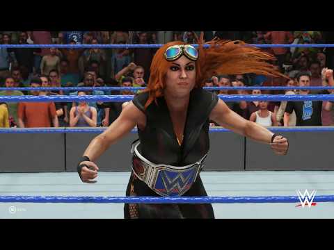 WWE 2K19 Becky Lynch vs Alexa Bliss Smackdown Live 4K