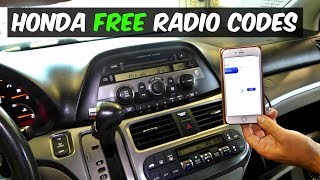 HONDA RADIO CODE FOR FREE