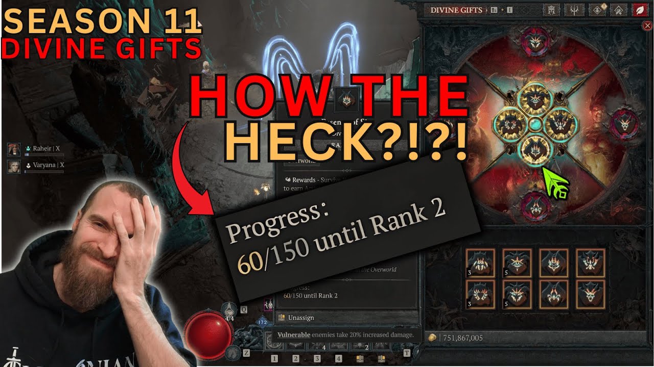 How To Rank Up, Acquire And Use Divine Gifts in Diablo 4 Season 11!