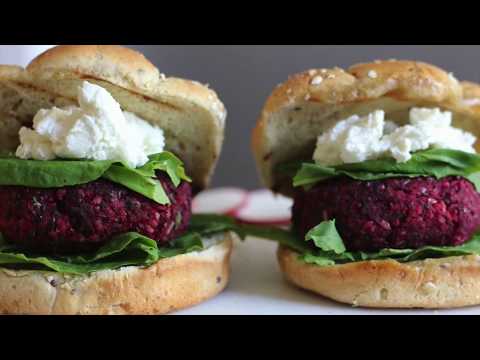 BEET BURGERS WITH BLACK CHANA /KALA CHANA AND BROWN RICE