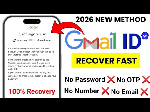 how to Recover Gmail Password without Recovery Email And Phone Number । Gmail Recovery 2026