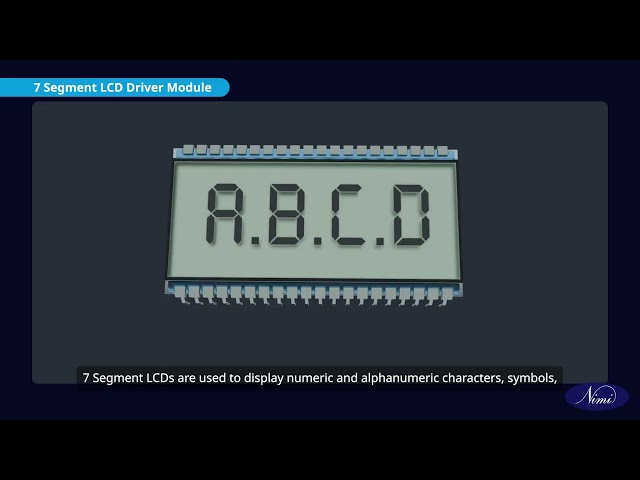 Demonstrate LCD Display Module and its Decoder/driver ICs 