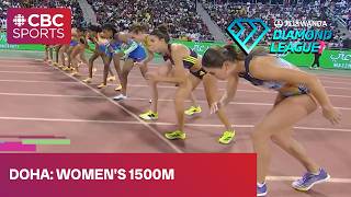 Women's 1500m at Diamond League meet in Doha | #CBCSports