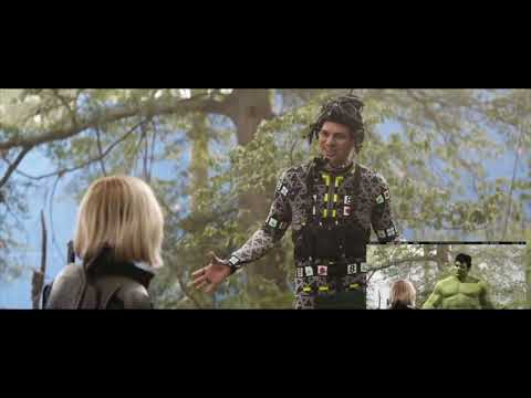 Avengers: Infinity War Deleted Scene | Nat and Sam Meet Smart Hulk