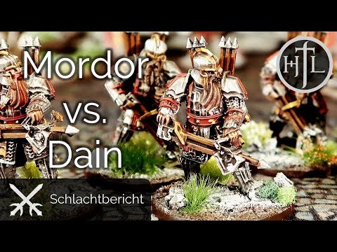 Battlereport - Mordor vs Eisenberge (Mittelerde Tabletop / Hobbit / Herr der Ringe)