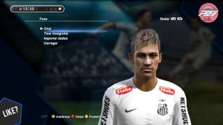 preview picture of video 'PES 2013 • Neymar New Hair & Face • Santos FC • HD'