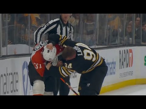 Louie Belpedio and Jakub Lauko Drop the Gloves