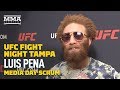 UFC Tampa: Luis Pena Discusses 'Eye Opening' Experience Training with Khabib Nurmagomedov
