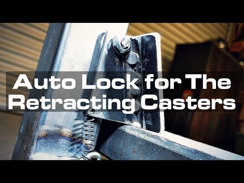 Auto-Locking Catch for the Welding Table's Retracting Casters
