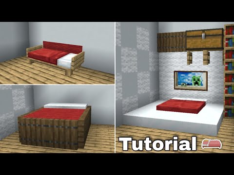 ⛏️ Minecraft Tutorial :: 🛏️ Here are 5+ cool BED Designs | Bed design ideas |