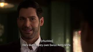Lucifer speaking in Tagalog S5E7 video