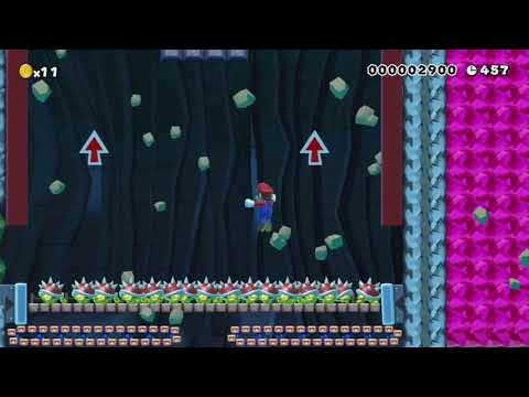 QUICK! Don't get crushed! by Tiago - SUPER MARIO MAKER - NO COMMENTARY 1bj