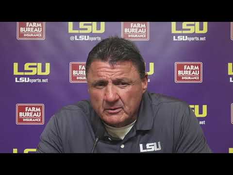 Video: Ed Orgeron's Press Conference After The First Spring Practice