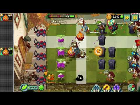 Plants vs Zombies 2 gameplay - Piñata Party - 24th November 2021
