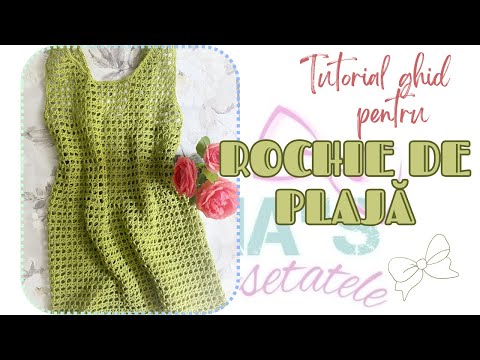 Rochie de plajă cu model poduri. Tutorial ghid
