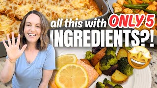 The Easiest Dinners EVER: 3 Recipes With Only 5 Ingredients!